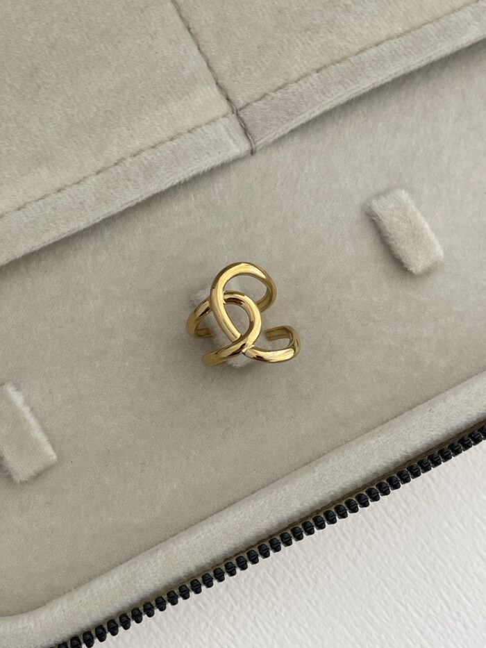 Özel Seri Pinterest Model Gold Ayarlanabilir Yüzük