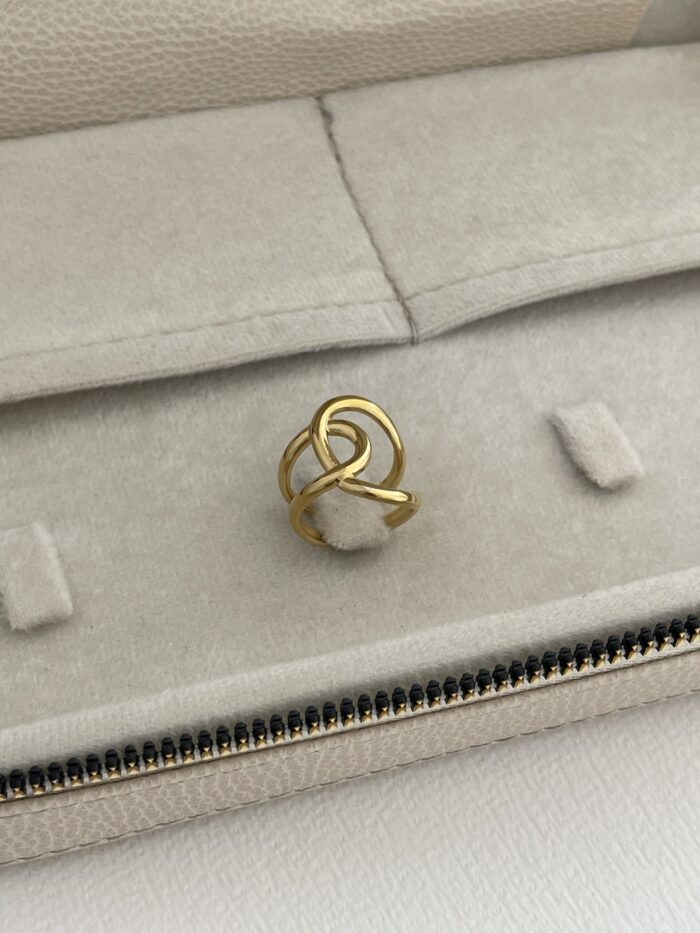 Özel Seri Pinterest Model Gold Ayarlanabilir Yüzük