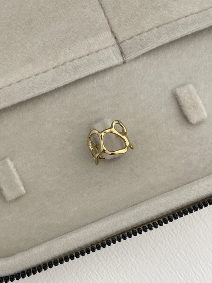 Özel Seri Pinterest Model Gold Ayarlanabilir Yüzük