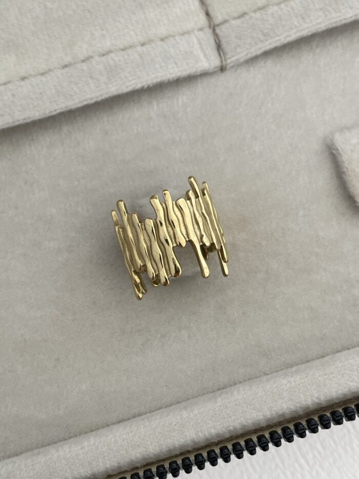 Özel Seri Pinterest Model Gold Ayarlanabilir Yüzük