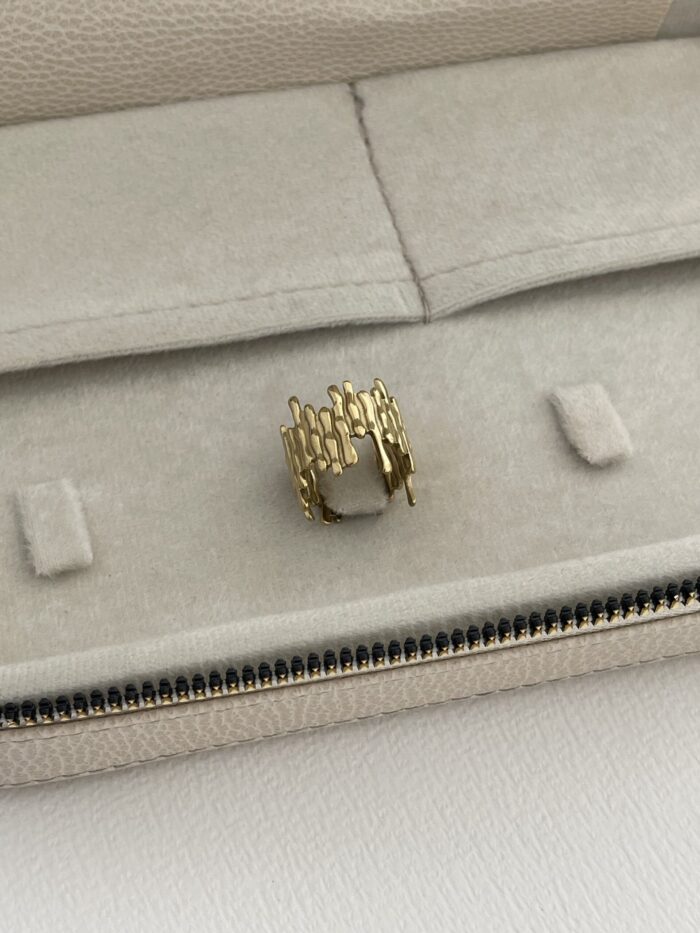 Özel Seri Pinterest Model Gold Ayarlanabilir Yüzük