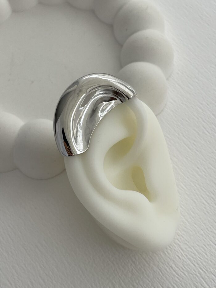 Özel Seri Kulak Üstü Kaplama Gümüş Earcuff Küpe