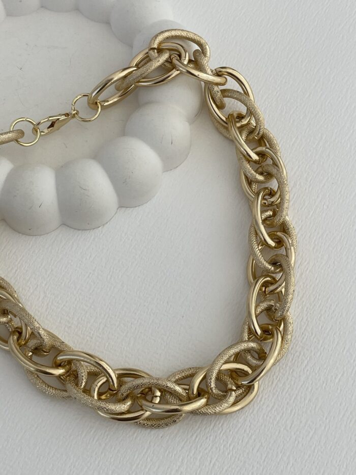 Özel Seri Kalın Halat Tasarım Gold Marka Model Kolye