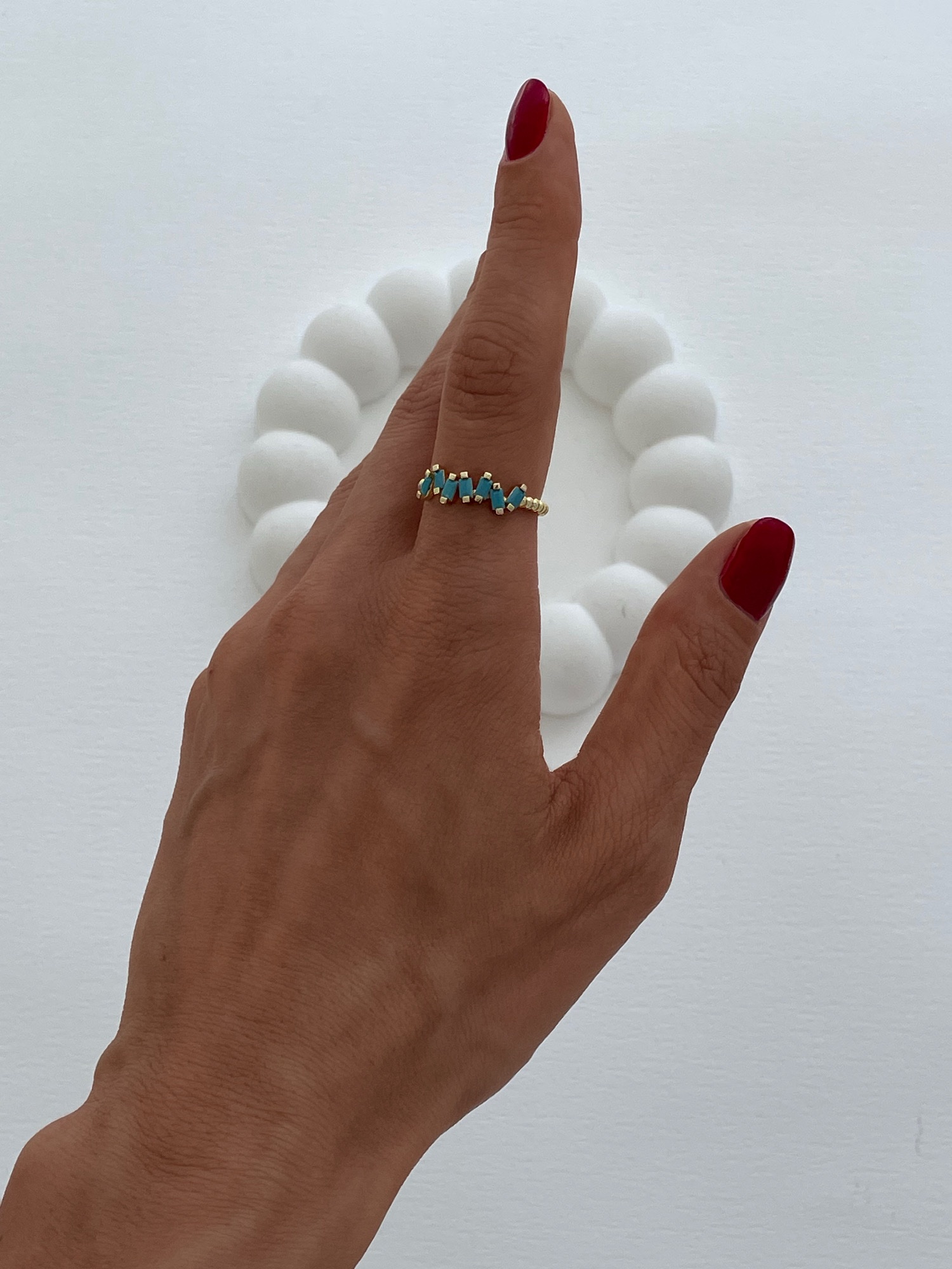 img_6614-3 Özel Seri Mavi Baget Taş Zikzak Gold Ayarlanabilir Yüzük