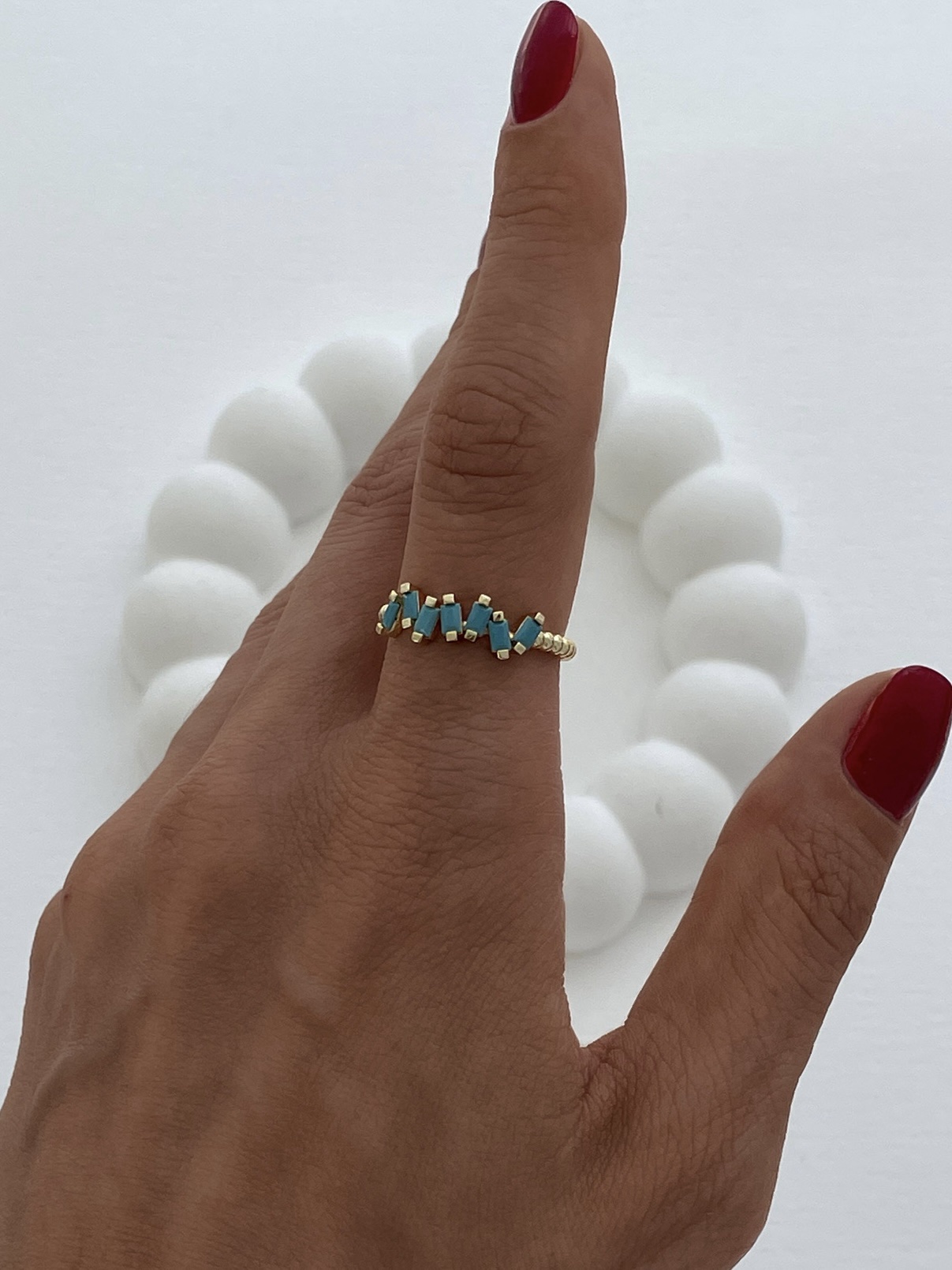 img_6628-1 Özel Seri Mavi Baget Taş Zikzak Gold Ayarlanabilir Yüzük