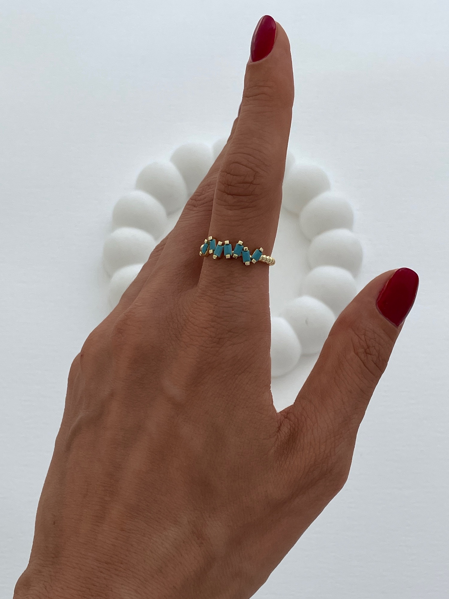 img_6628-2 Özel Seri Mavi Baget Taş Zikzak Gold Ayarlanabilir Yüzük