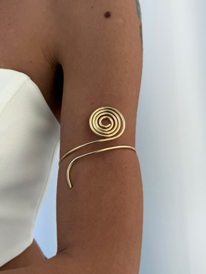 Özel Seri Spiral Tasarım Gold Pazu Bilekliği