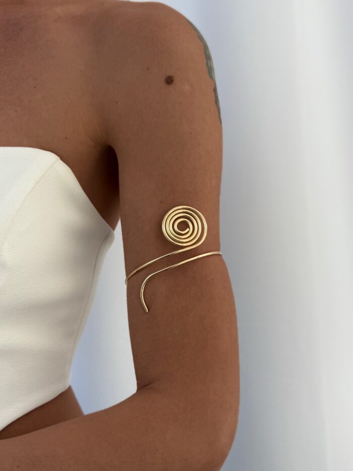 Özel Seri Spiral Tasarım Gold Pazu Bilekliği