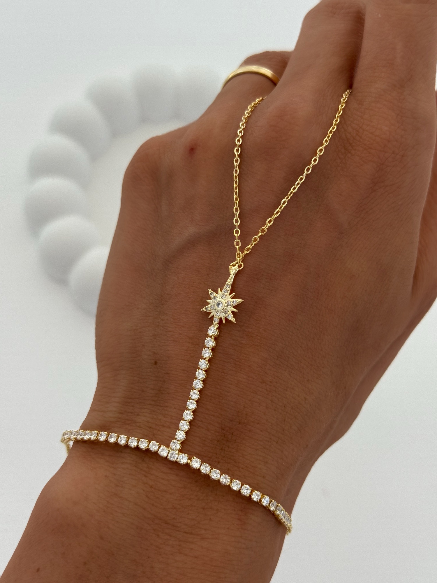 img_6786-5 Özel Seri Zirkon Taşlı Yıldız Tasarım Gold Şahmeran