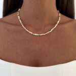 Özel Seri Soft Renkli – Gold Kemik Tasarım Kolye
