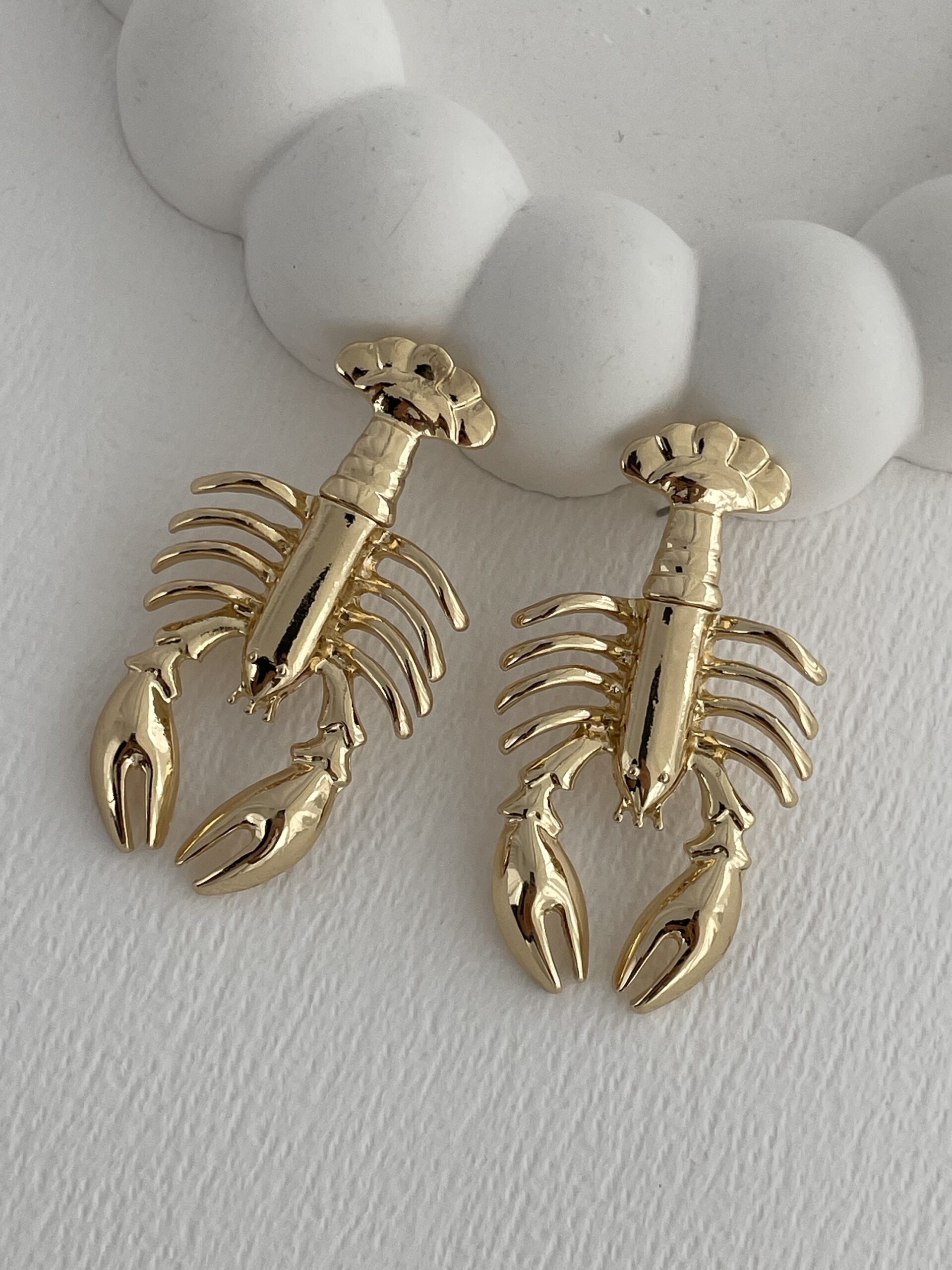 img_9635-2 Özel Seri Yengeç Tasarım Gold Küpe