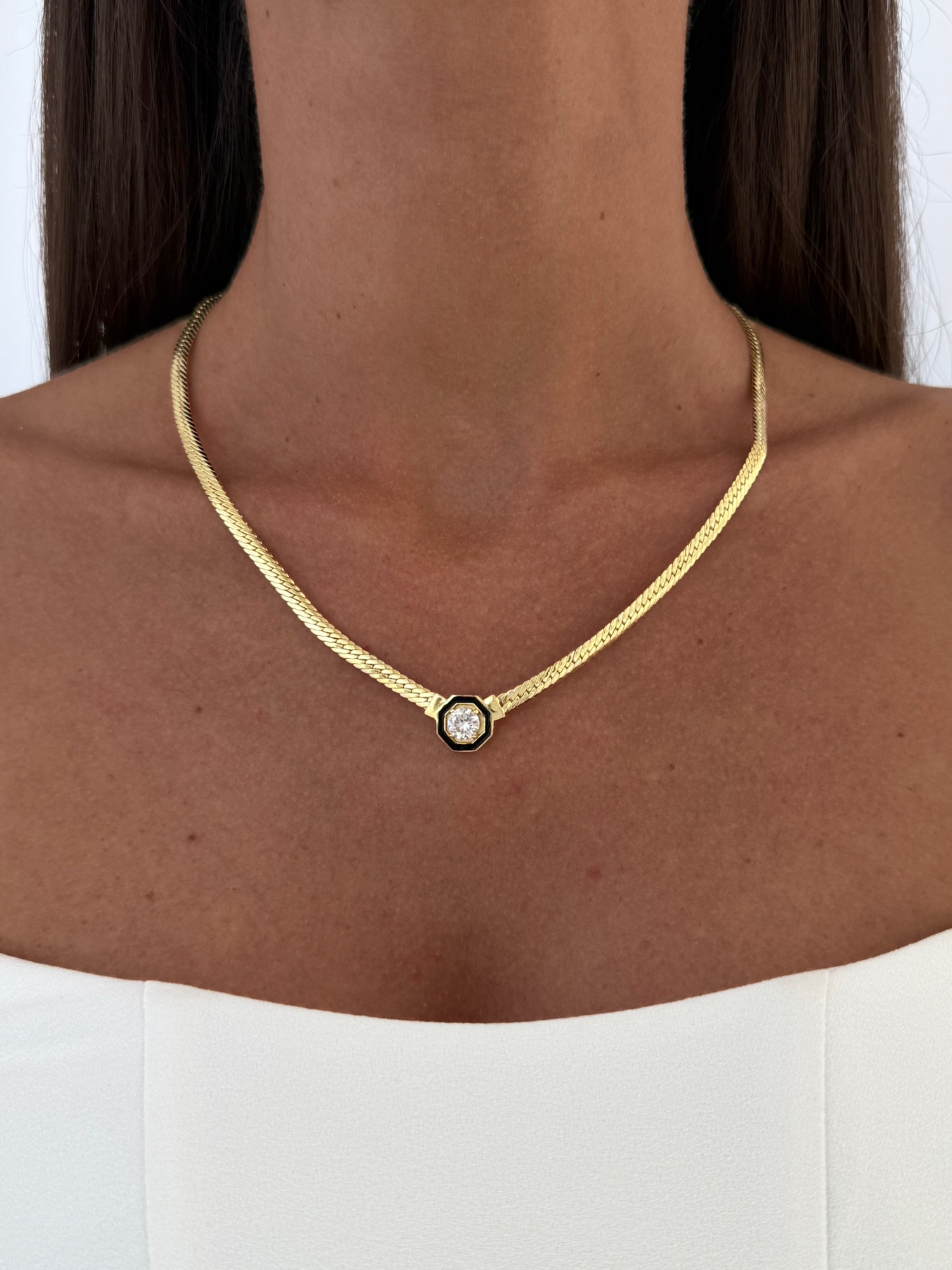 img_9664-2 Özel Seri Ezme Zincir Çağla Model Gold Kolye