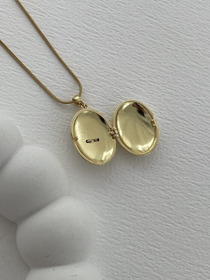 Özel Seri Zirkon Taşlı Fotoğraflı Anka Kuşu Tasarım Gold Alya Kolyesi