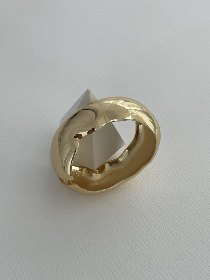 Özel Seri Soyut Tasarım Gold Kelepçe Bileklik