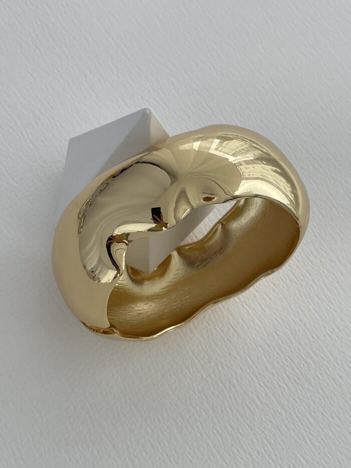 Özel Seri Soyut Tasarım Gold Kelepçe Bileklik