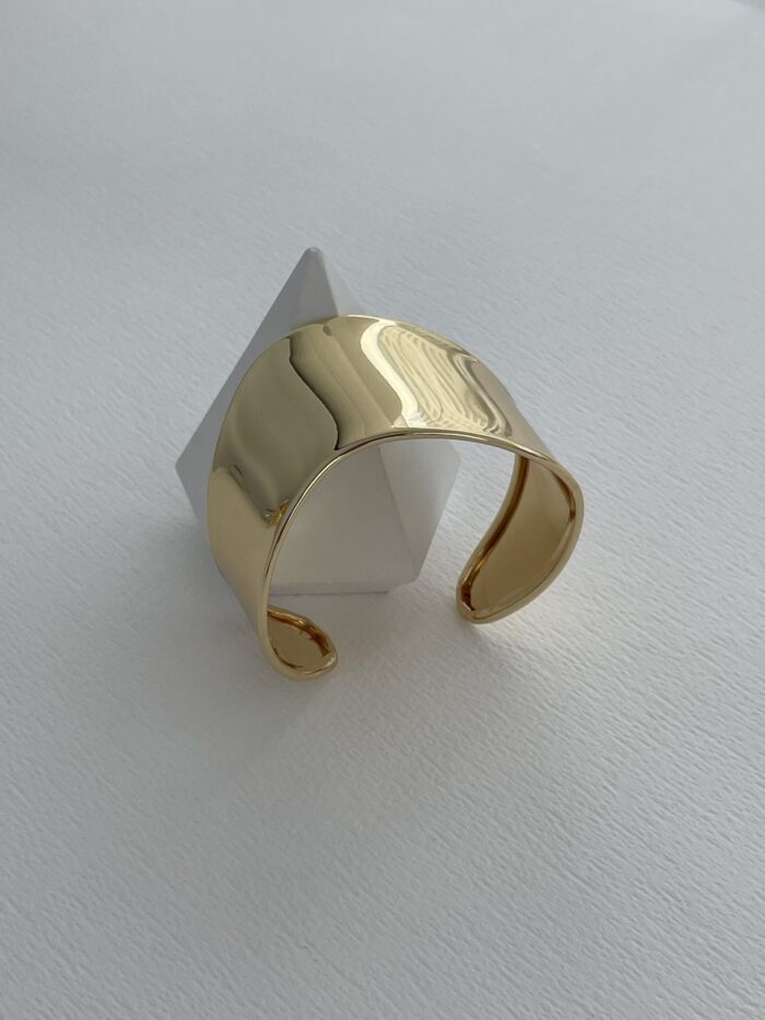Özel Seri Kıvrım Tasarım Sıkıştırılabilir Gold Bileklik
