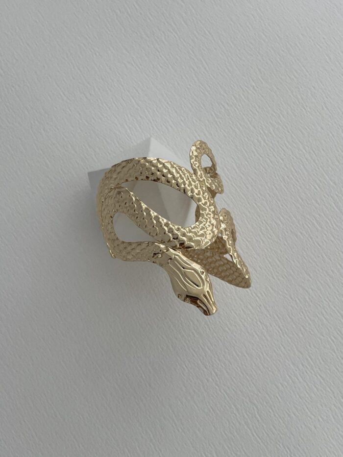 Özel Seri Yılan Tasarım Sıkıştırılabilir Gold Bileklik