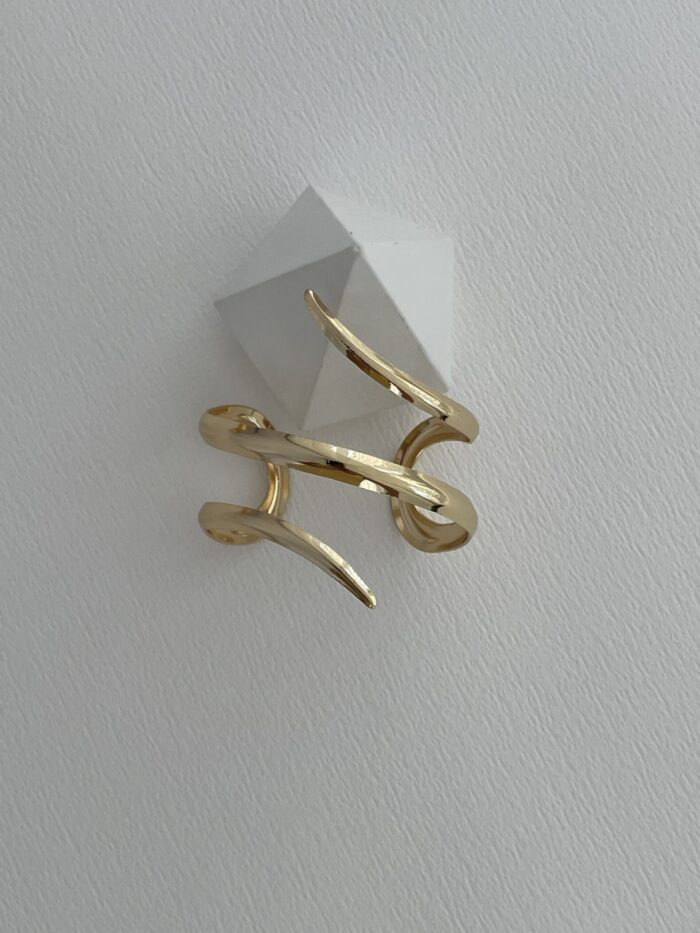Özel Seri Kıvrım Tasarım Sıkıştırılabilir Gold Bileklik