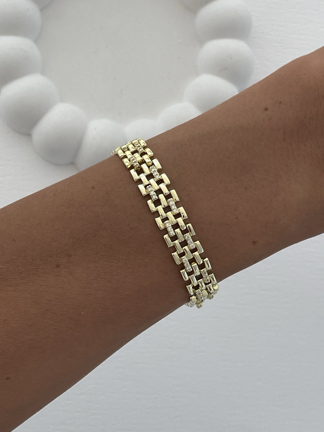 img_1058-1 Özel Seri Zirkon Taşlı Kordon Tasarım Gold Bileklik