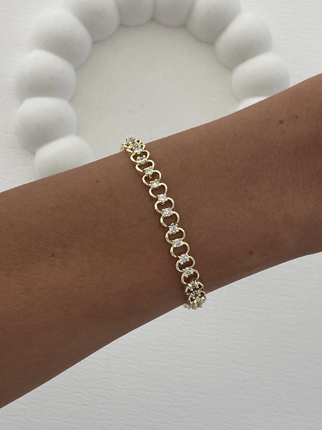 img_1310-1 Özel Seri Zirkon Taşlı Oval Tasarım Gold Bileklik