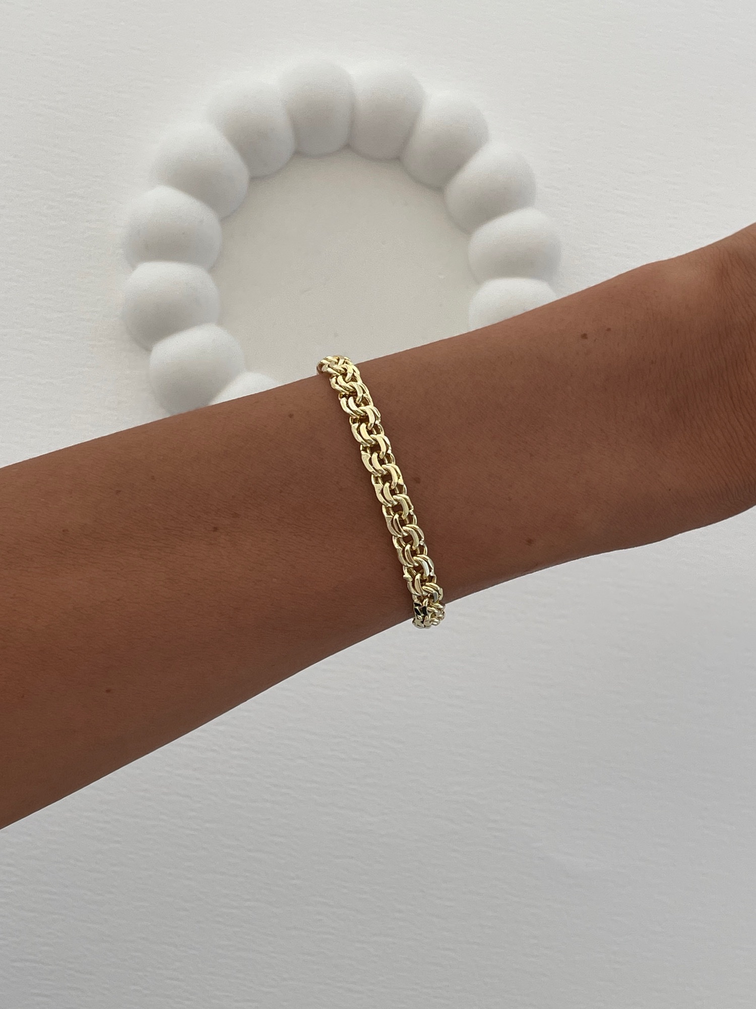 img_1939-2 Özel Seri İç İçe Geçmeli Zincir Tasarım Gold Bileklik