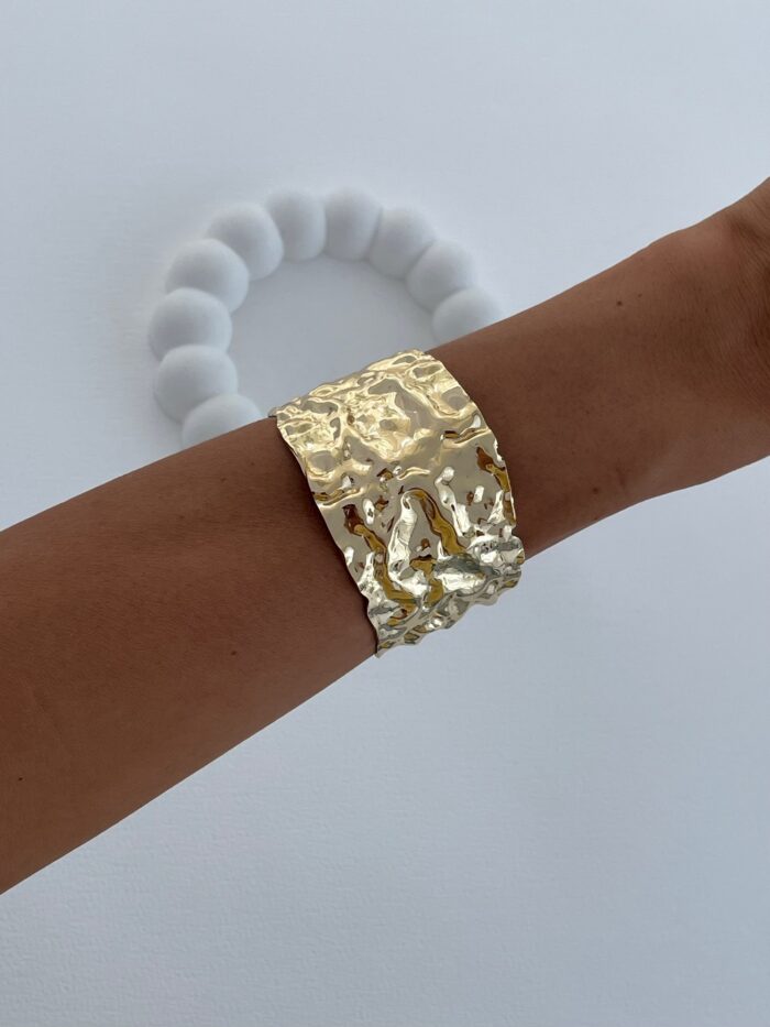 Özel Seri Soyut Tasarım Sıkıştırılabilir Gold Bileklik