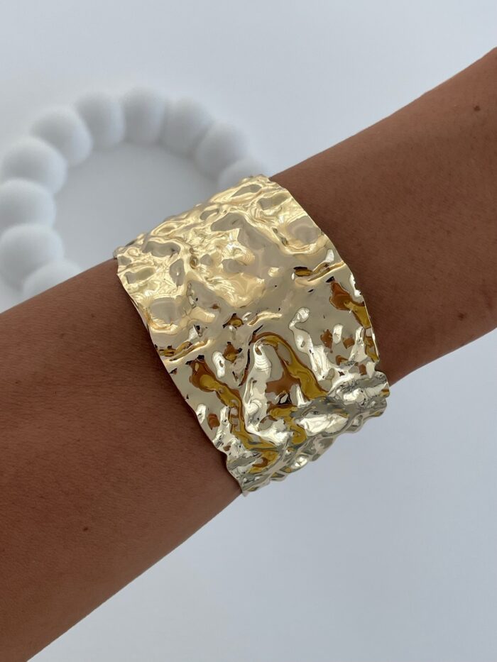 Özel Seri Soyut Tasarım Sıkıştırılabilir Gold Bileklik