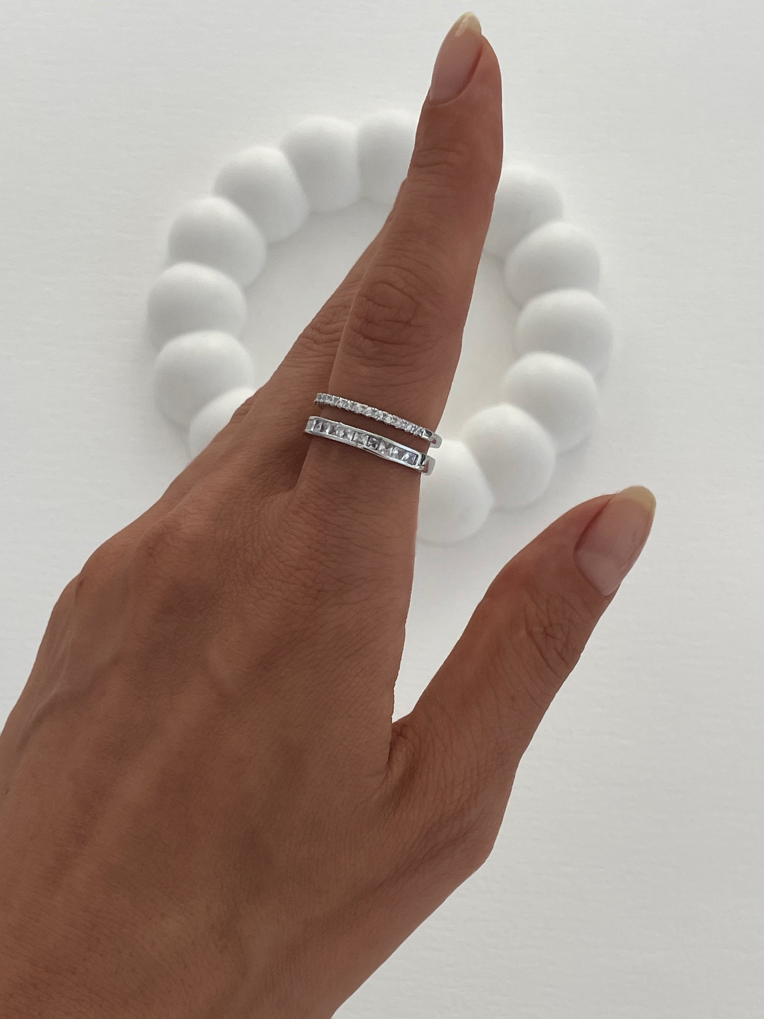 img_4024-5 Özel Seri Zirkon Taşlı İkili Gümüş Ayarlanabilir Yüzük