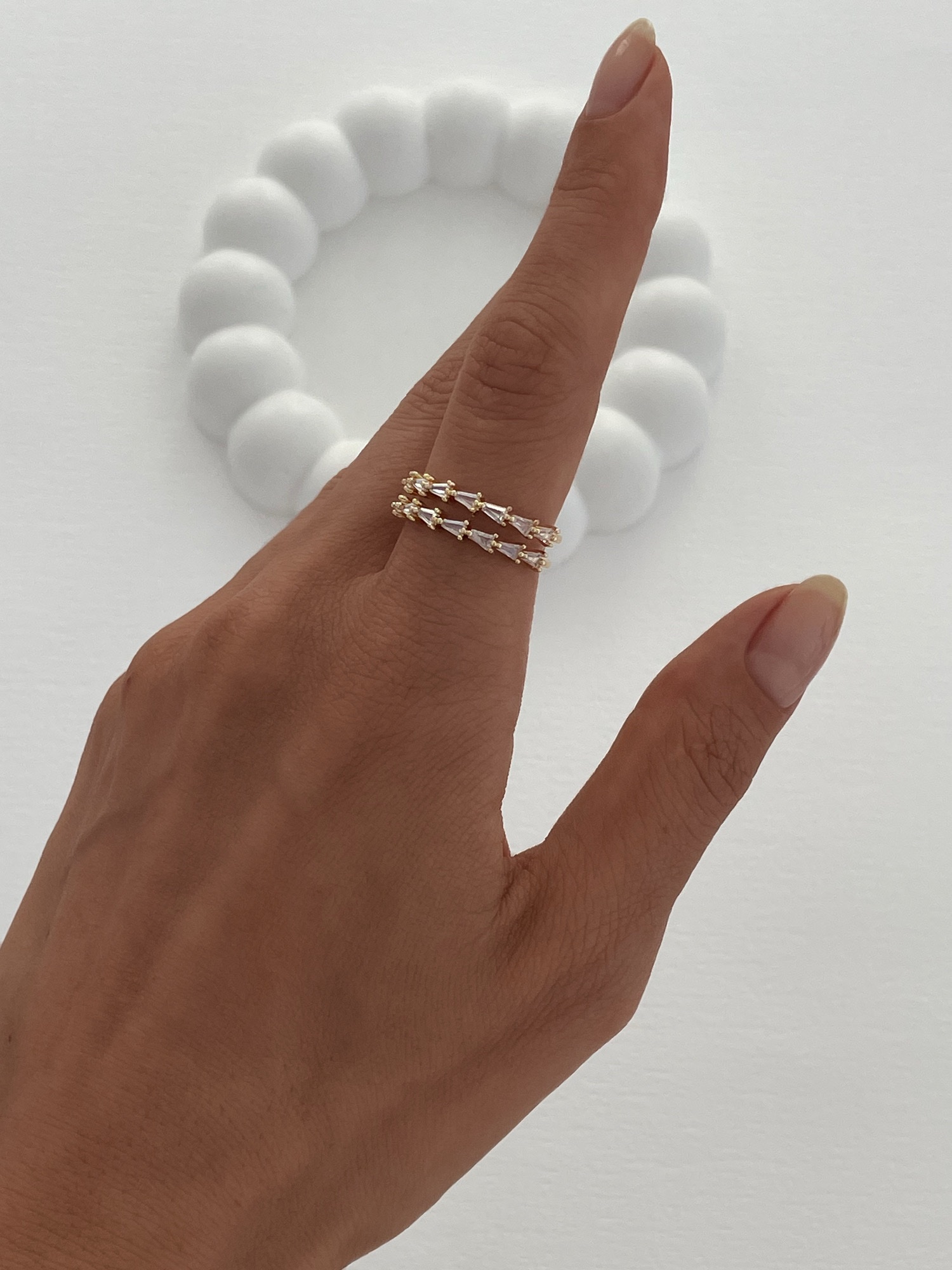 img_4313 Özel Seri Baget Taşlı İkili Gold Ayarlanabilir Yüzük