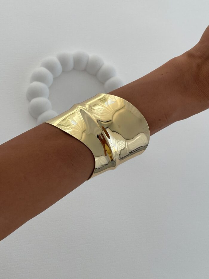 Özel Seri Kalın Mark Model Sıkıştırılabilir Gold Bileklik