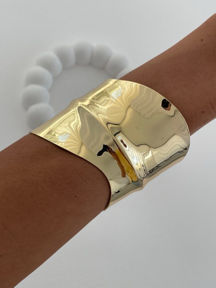 Özel Seri Kalın Mark Model Sıkıştırılabilir Gold Bileklik