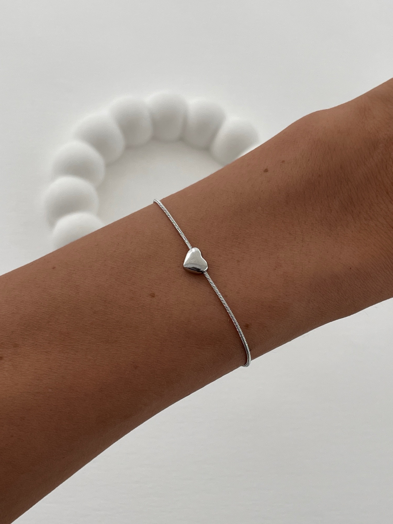 img_5047-4 Çelik Mini Kalp Tasarım Gümüş Bileklik