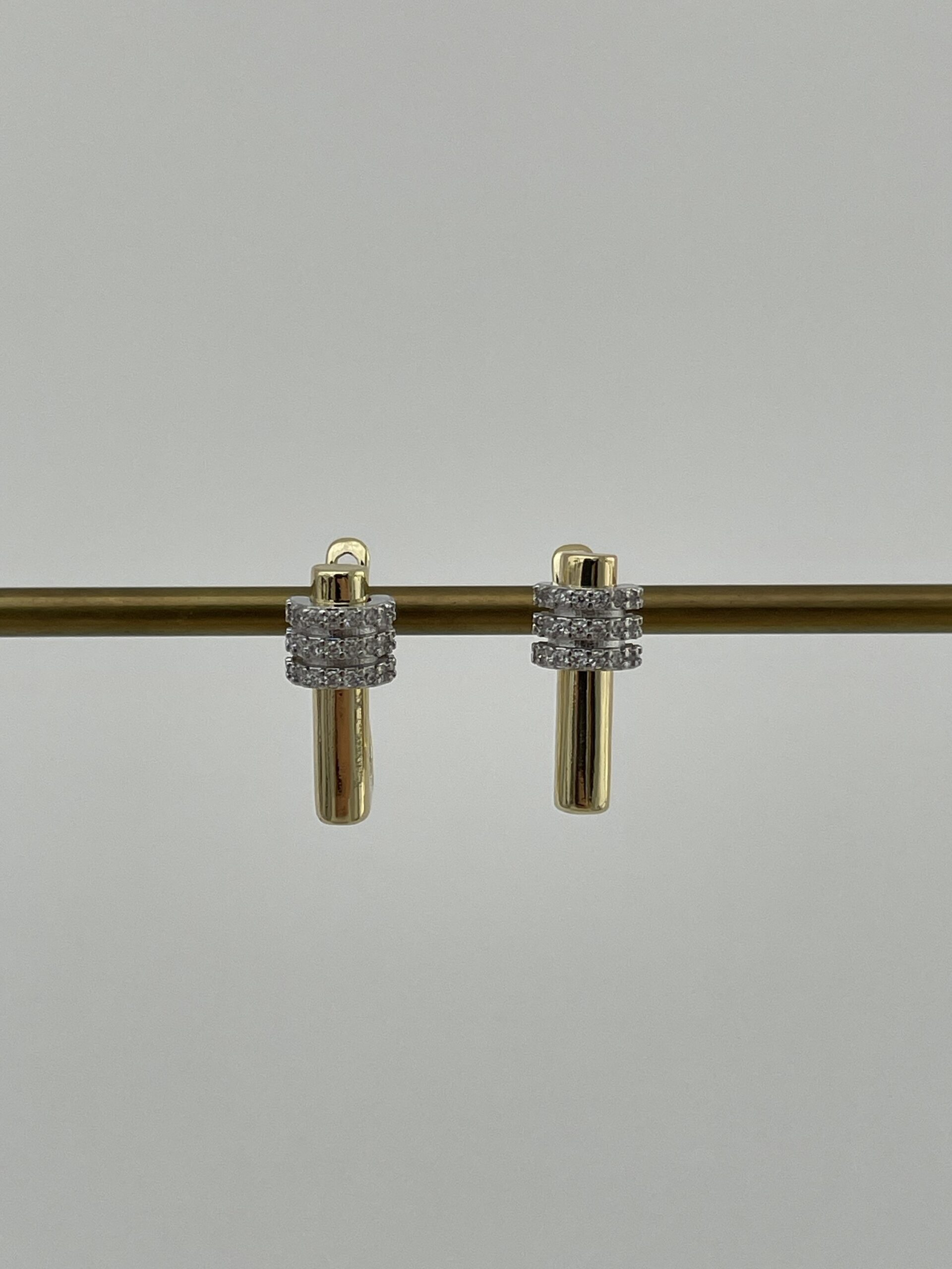 img_9775 Özel Seri Zirkon Taşlı Gold Kare Halka Küpe