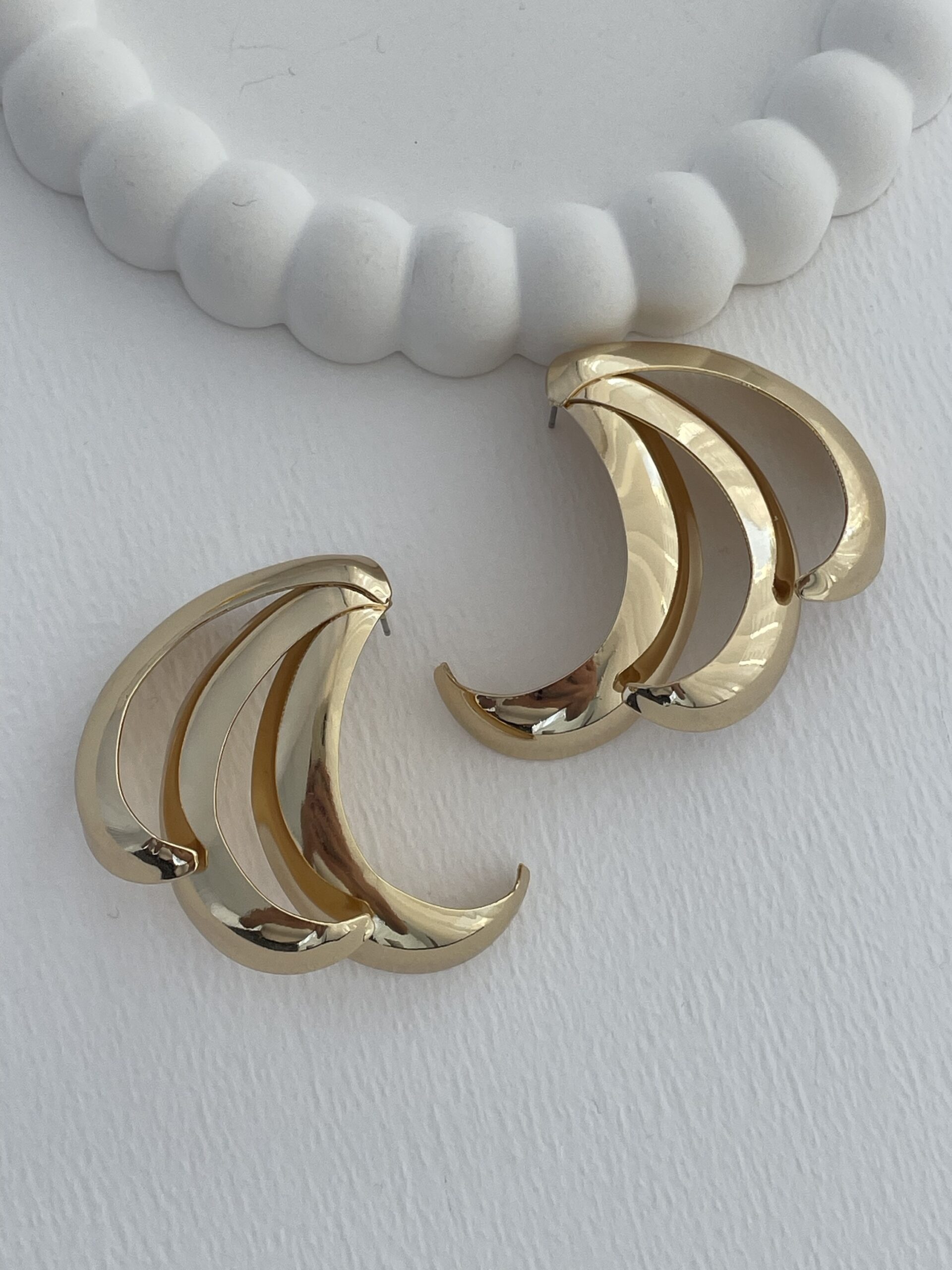 img_3991-4 Özel Seri Geometrik Tasarım Gold Küpe