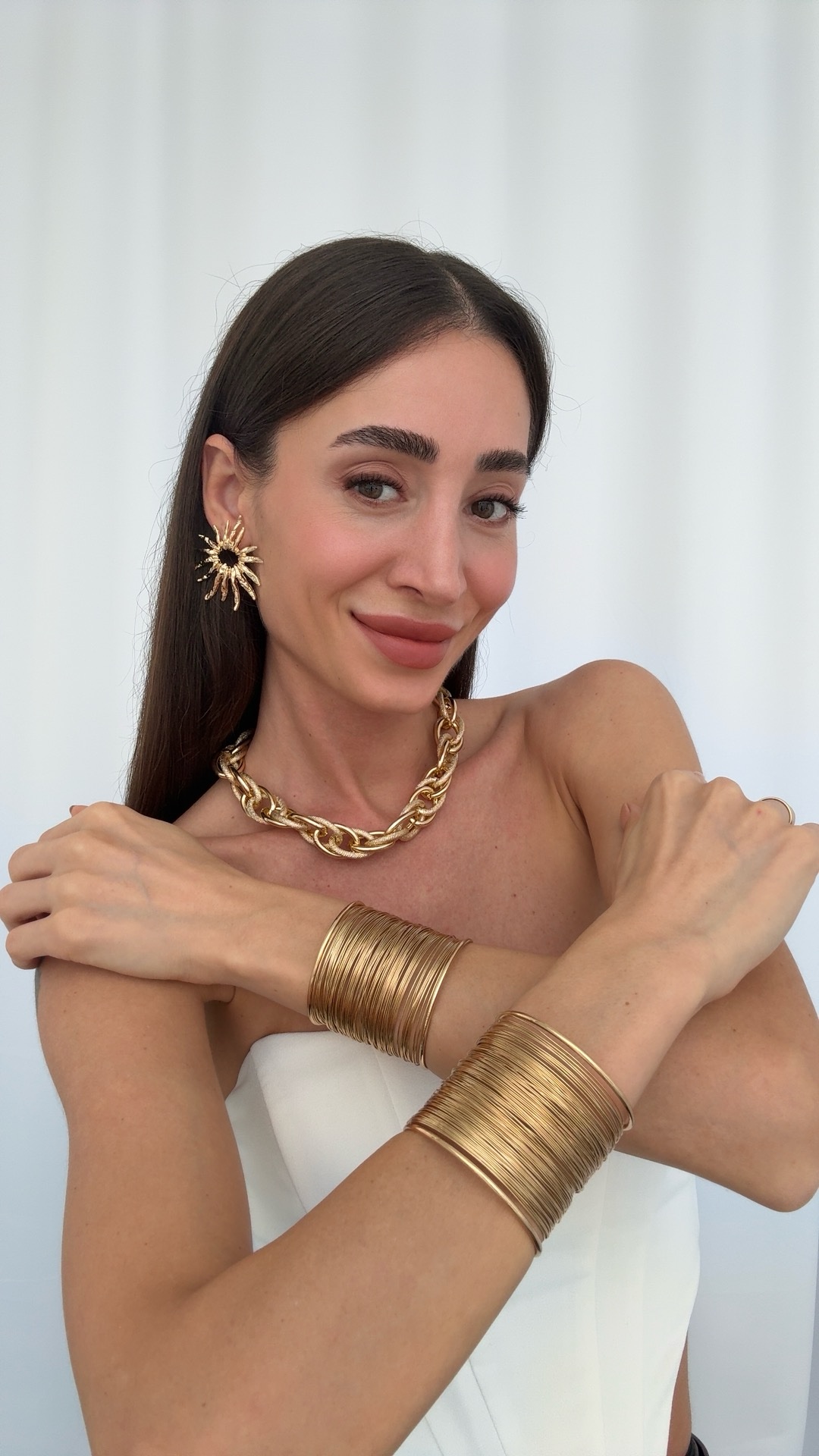 img_5812-2 Özel Seri Tel Tasarım Ayarlanabilir Gold Bileklik