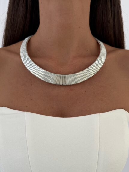 Özel Seri Tırtık Tasarım Gold Choker Kolye