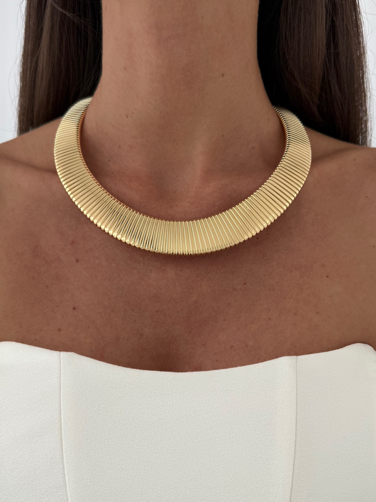 img_2234-2 Özel Seri Kalın Tırtık Model Gold Choker Kolye