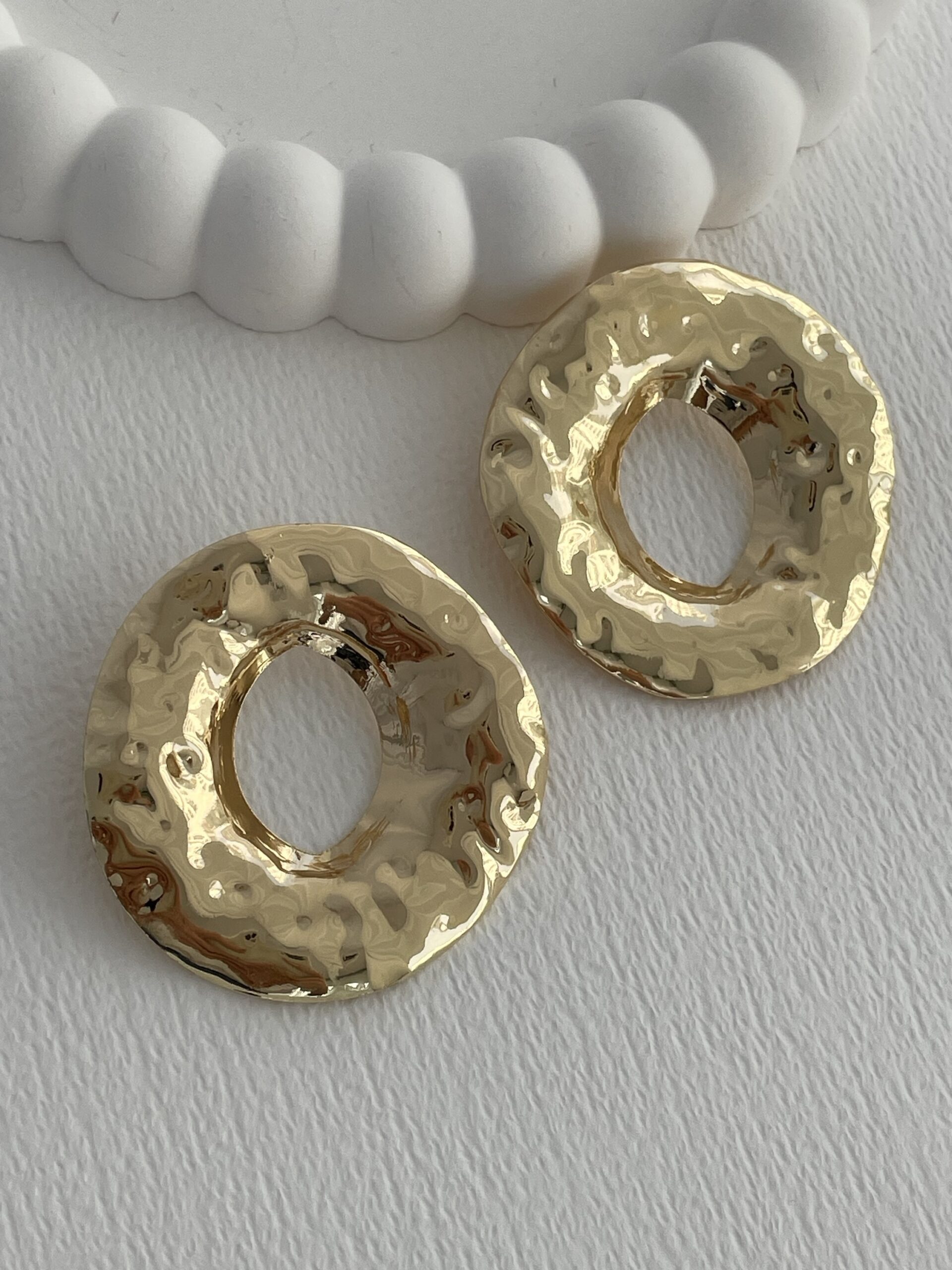 img_6705-3 Özel Seri Densenli Simit Tasarım Gold Küpe