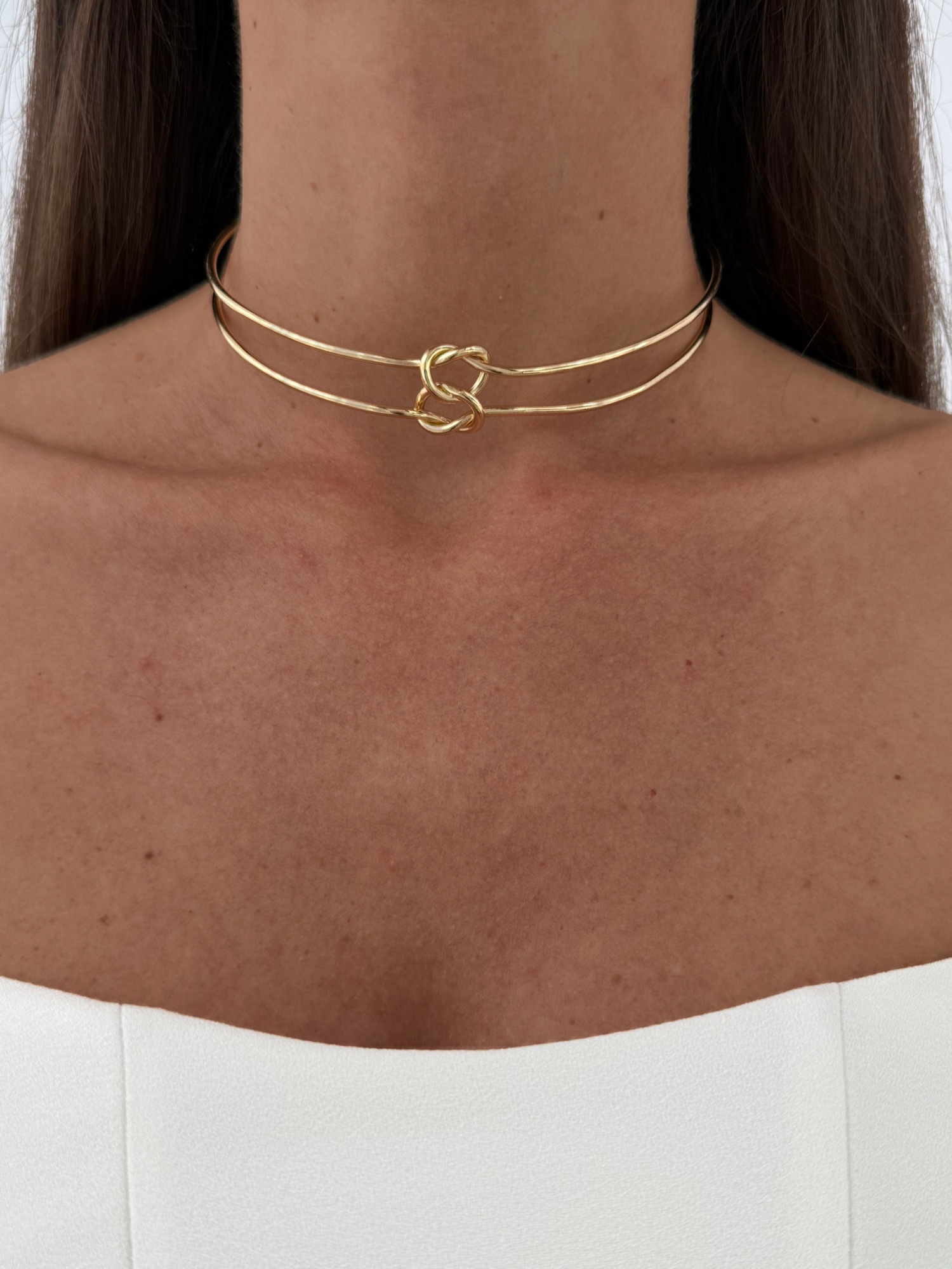 img_9007-2 Özel Seri Çift Düğüm Tasarım Gold Choker Kolye