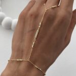 Özel Seri Ortası Zirkon Taş Detay Gold Şahmeran