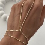 Özel Seri Zirkon Taşlı Yuvarlak Ezme Zincir Gold Şahmeran