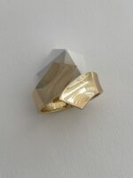 Özel Seri Geometrik Tasarım Gold Kelepçe Bileklik - Görsel 5