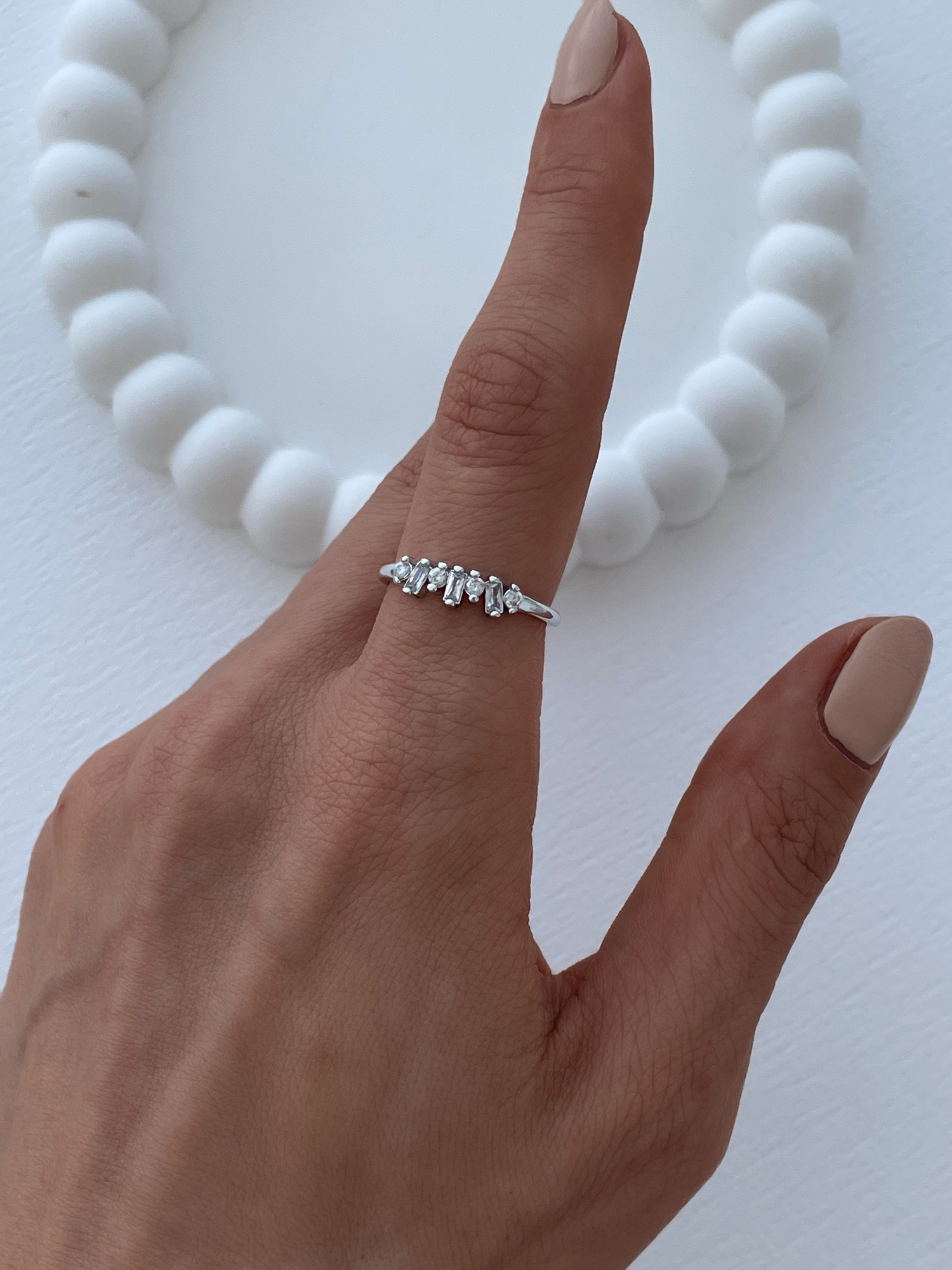 img_4125-4 Özel Seri Baget Taşlı Ayarlanabilir Gümüş Yüzük