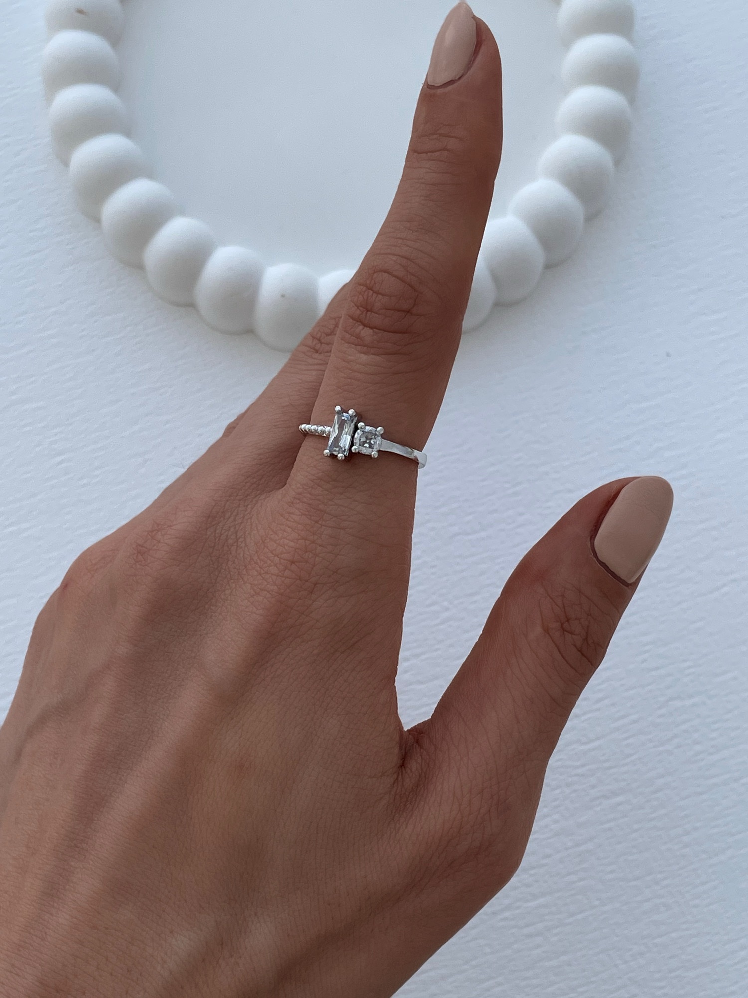 img_4494-4 Özel Seri İkili Baget Taş Tasarım Ayarlanabilir Gümüş Yüzük