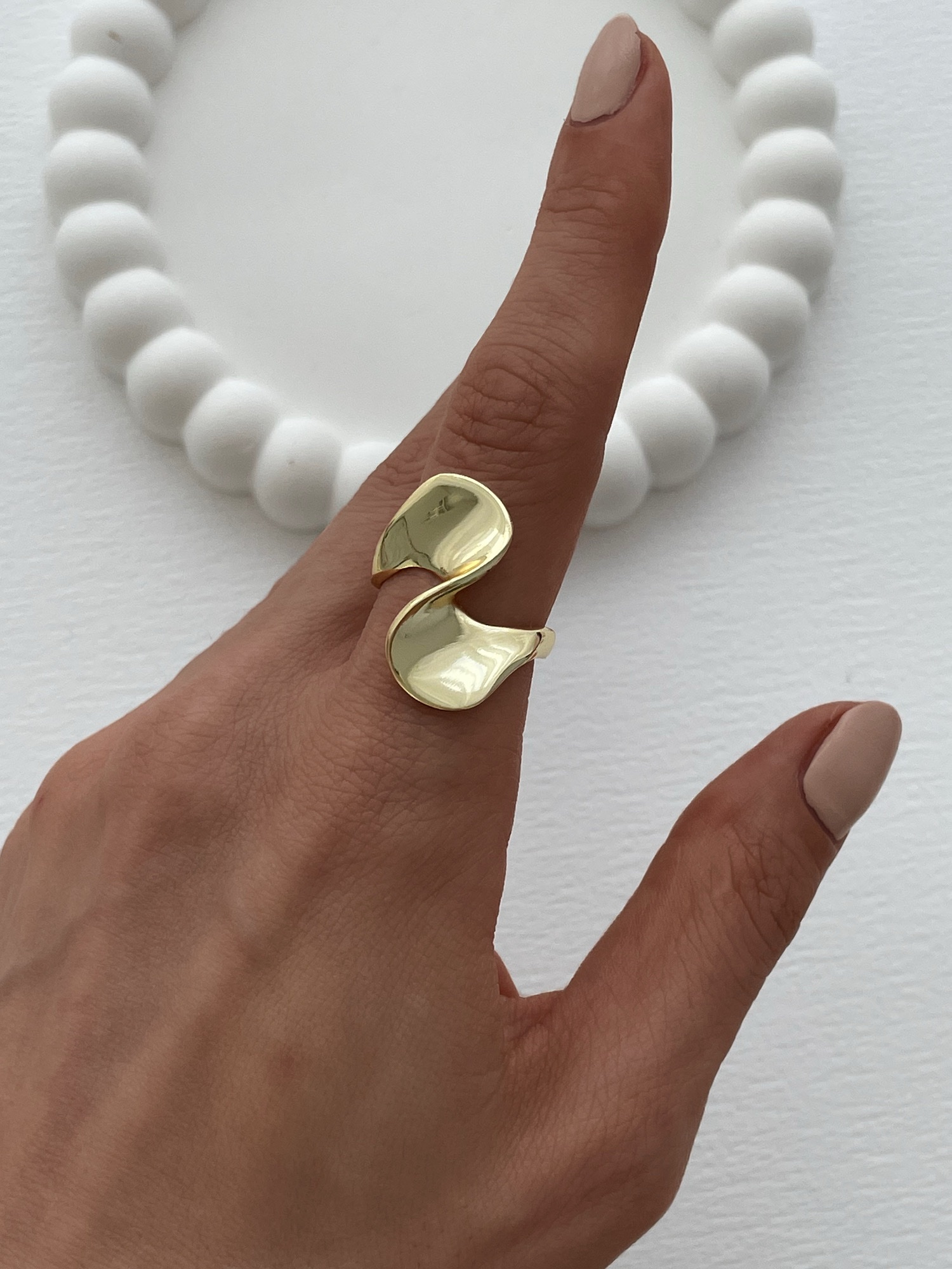 img_5259-4 Özel Seri Kıvrım Tasarım Ayarlanabilir Gold Yüzük