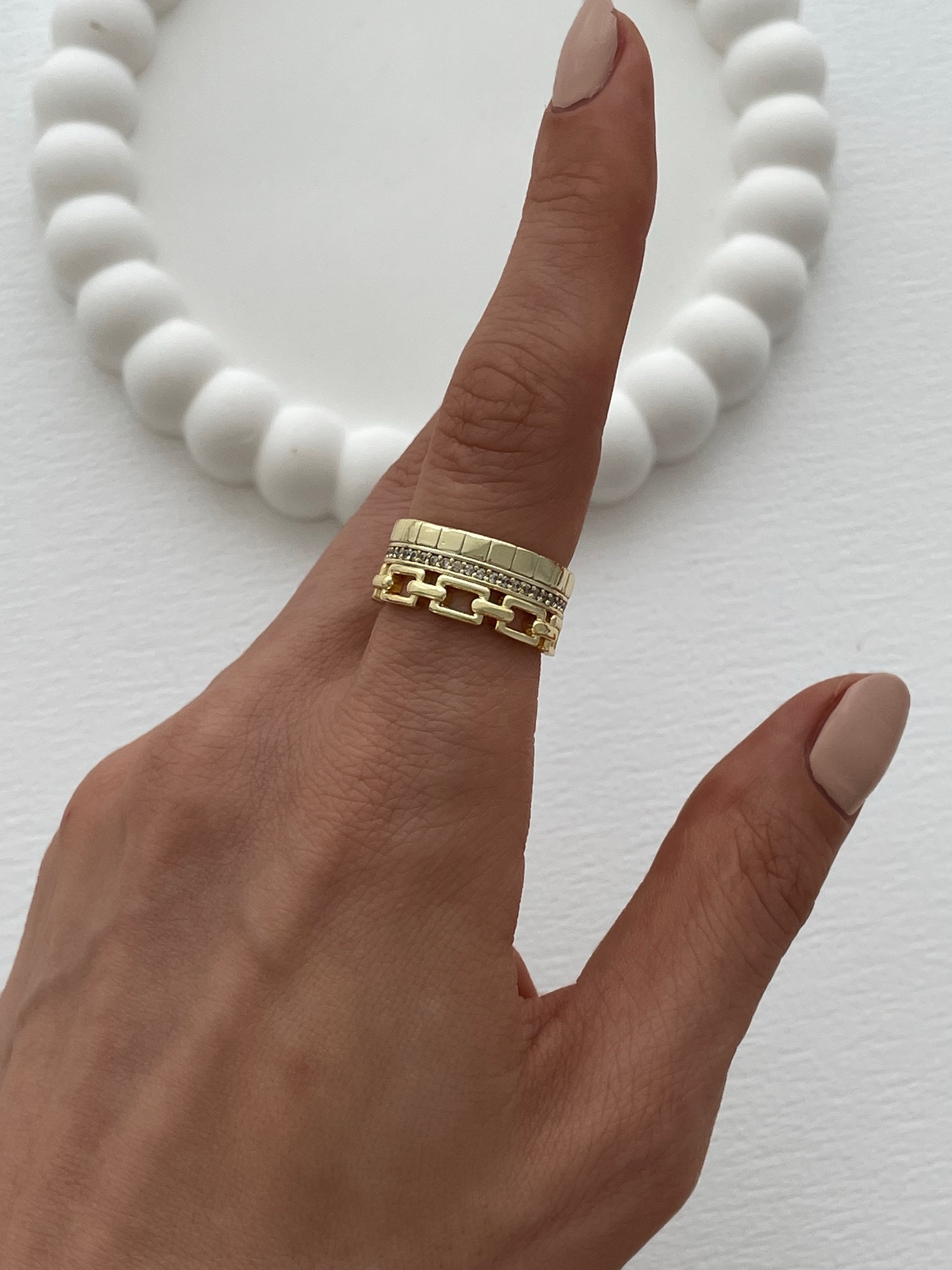 img_5328-3 Özel Seri Zirkon Taşlı Zincir Tasarım Ayarlanabilir Gold Yüzük