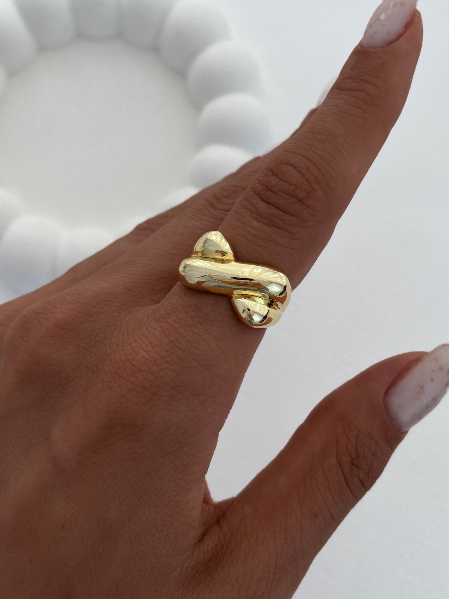 img_5617.jpeg Özel Seri X Tasarım Gold Ayarlanabilir Yüzük