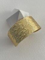 Özel Seri Kendinden Desenli Gold Ayarlanabilir Bileklik - Görsel 4