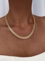 Özel Seri Marka Model Hasır Gold Kolye