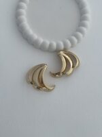 Özel Seri Geometrik Tasarım Gold Küpe - Görsel 5